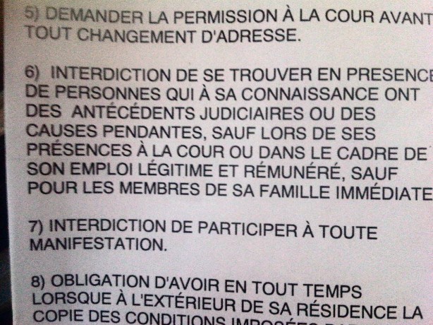 Garder la paix et avoir une bonne conduite