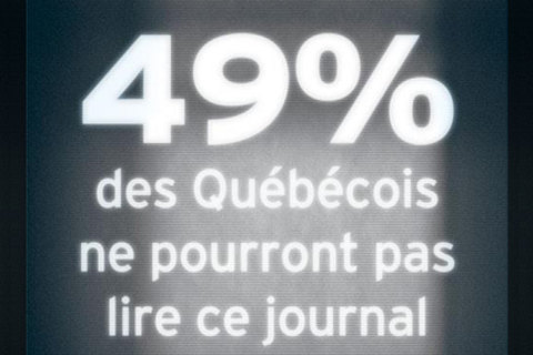 49% des Québécois… Dossier alphabétisation