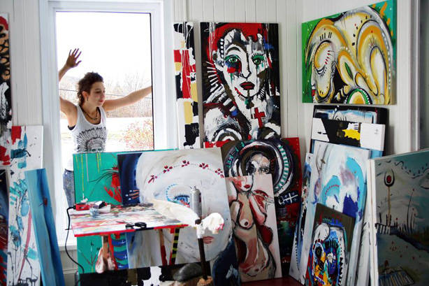 Les tableaux de Mélissa Deschênes chez Allegro