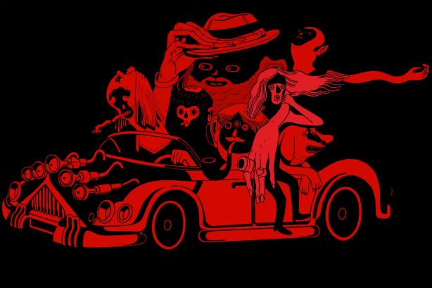 Un vidéoclip animé par Chad VanGaalen pour Timber Timbre : Beat The Drum Slowly
