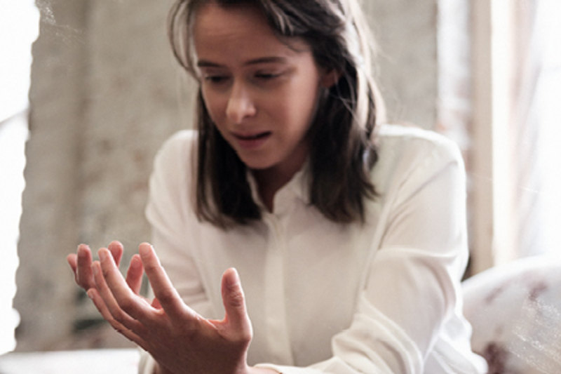 Les mains d'Edwige au moment de la naissance