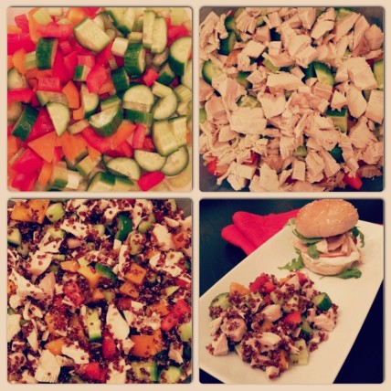 Salade quinoa et dindon