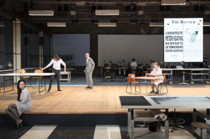 The fountainhead, d'après Ayn Rand, mise en scène Ivo Van Hove / Crédit Christophe Raynaud de Lage