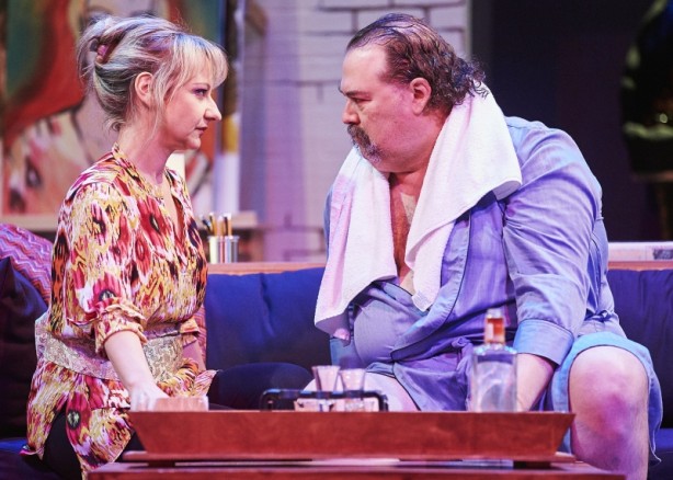 Nathalie Mallette (Dina), et Patric Saucier (Pedro) dans La nuit sera chaude / Courtoisie Théâtre Beaumont-St-Michel