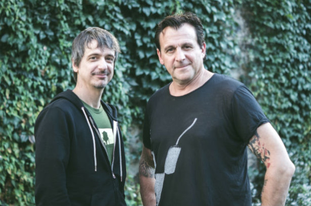 Philippe Falardeau (en compagnie de Patrick Huard): «Si le film reste relativement pessimiste sur le plan politique, je pense qu’il est assez optimiste sur le plan humain.» / Crédit: Antoine Bordeleau