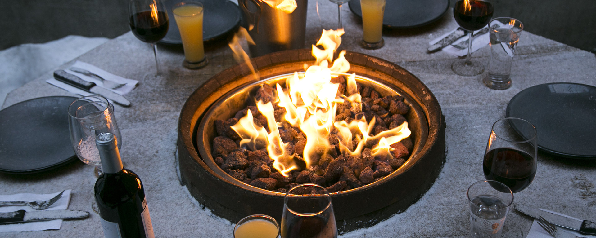 Un verre en terrasse… en plein hiver