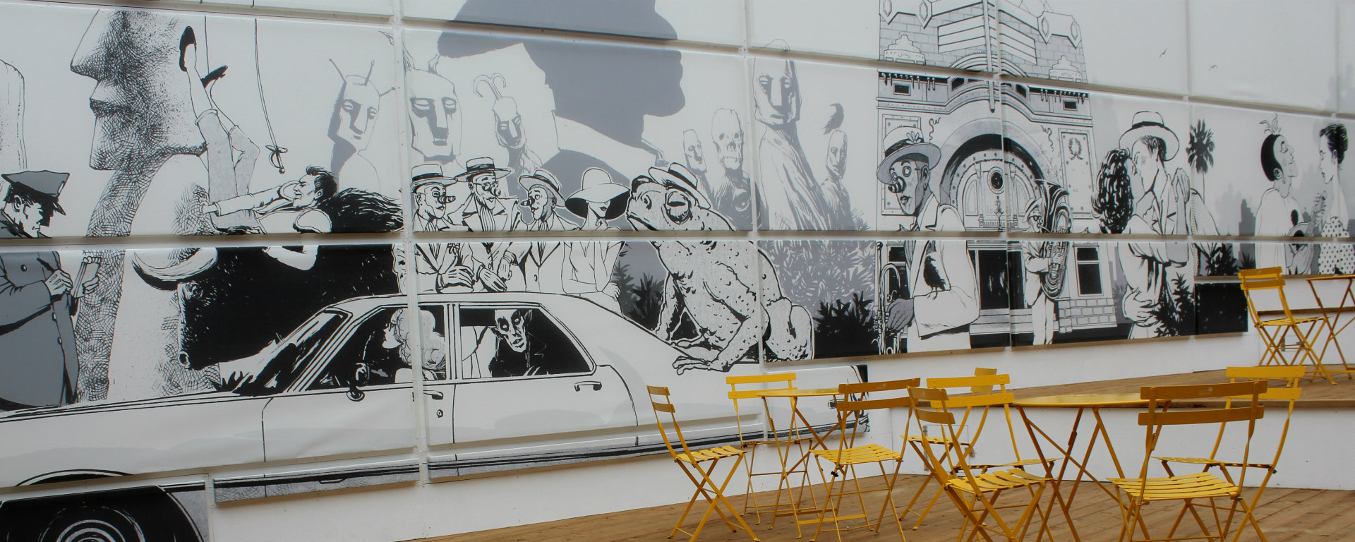 Passage Olympia : Initiales SJB