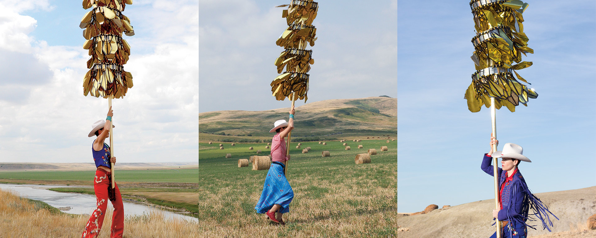 Megan Dickie : Cow-girl dorée