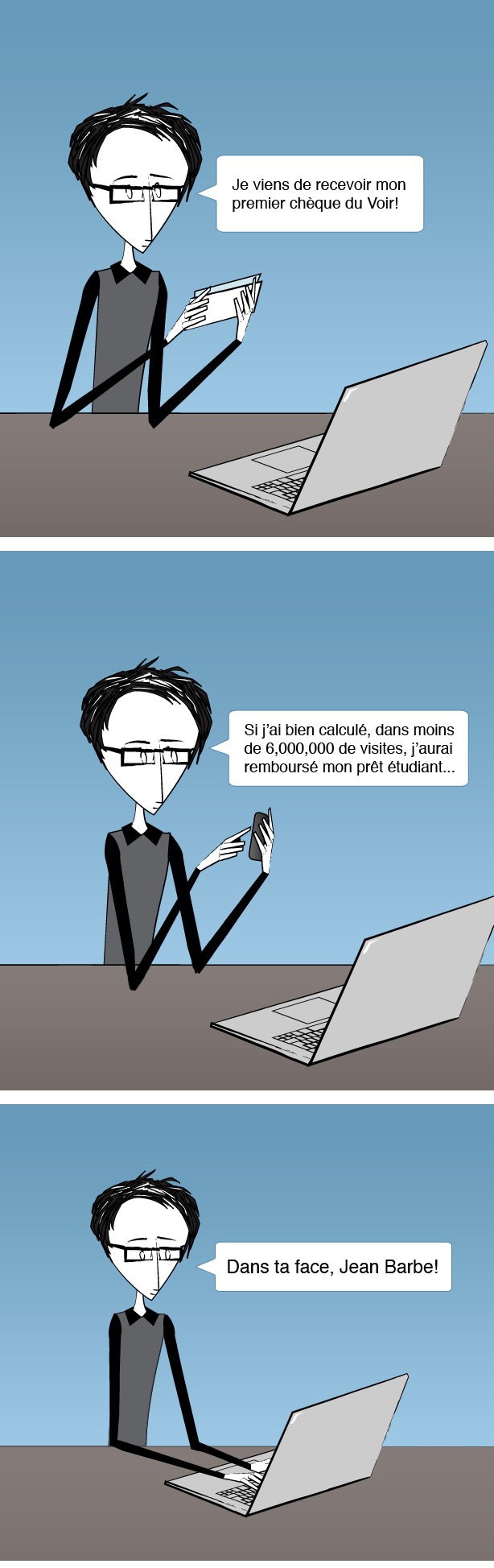 Yohann Hétu - Voir - Mon premier chèque au Voir